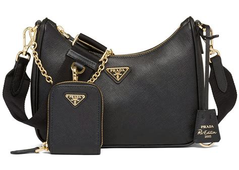 prada milano bags black|Prada Milano saffiano shoulder bag.